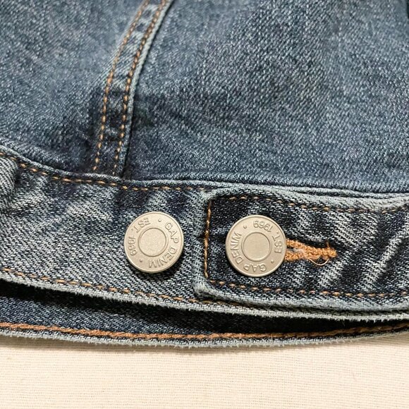 Gap 1969 Jean Jacket Denim Size Small Icon Medium Wash - Picture 15 of 16